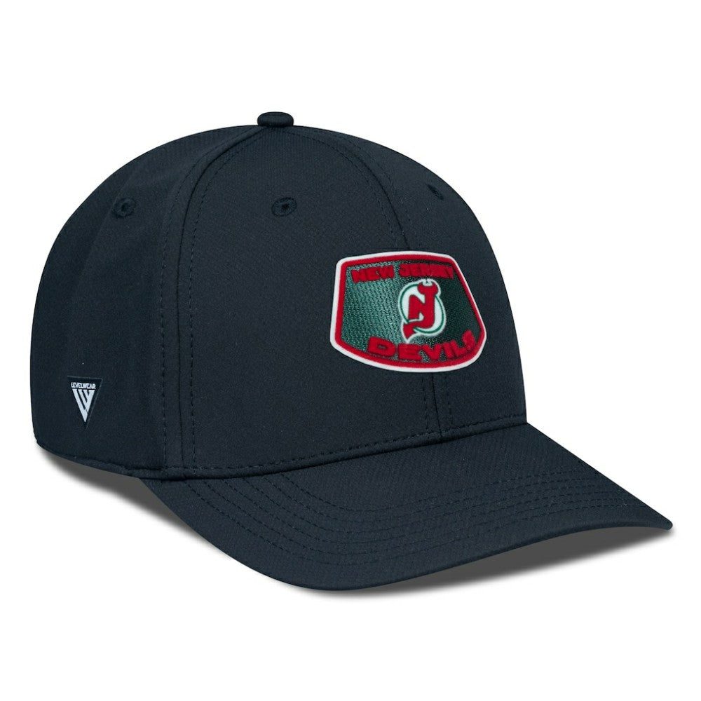 New Jersey Devils Levelwear Retro Skylight Rise Flex Hat Black