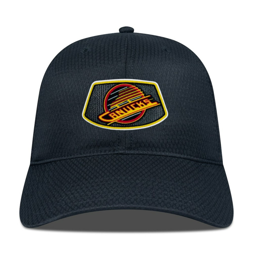 Vancouver Canucks Levelwear Retro Skylight Matrix Adjustable Hat Black