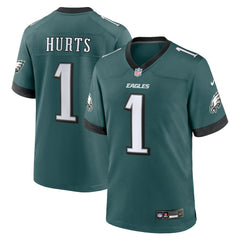 Jalen Hurts Philadelphia Eagles Team Game Jersey - Midnight Green