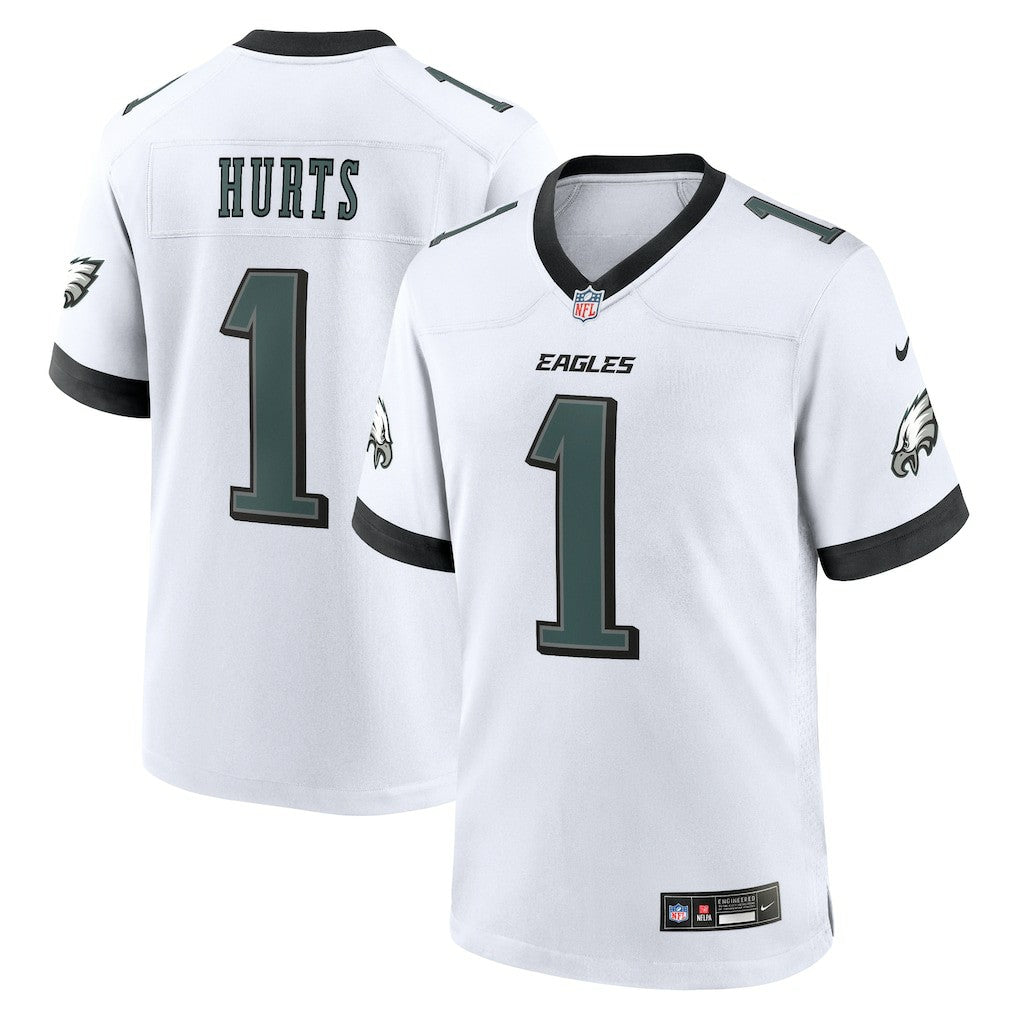 Jalen Hurts Philadelphia Eagles White Game Jersey - White