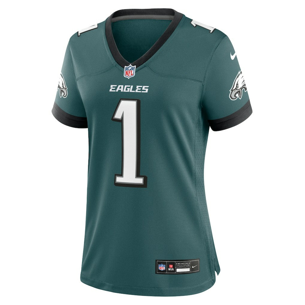 Jalen Hurts Philadelphia Eagles Women's Team Game Jersey - Midnight Green