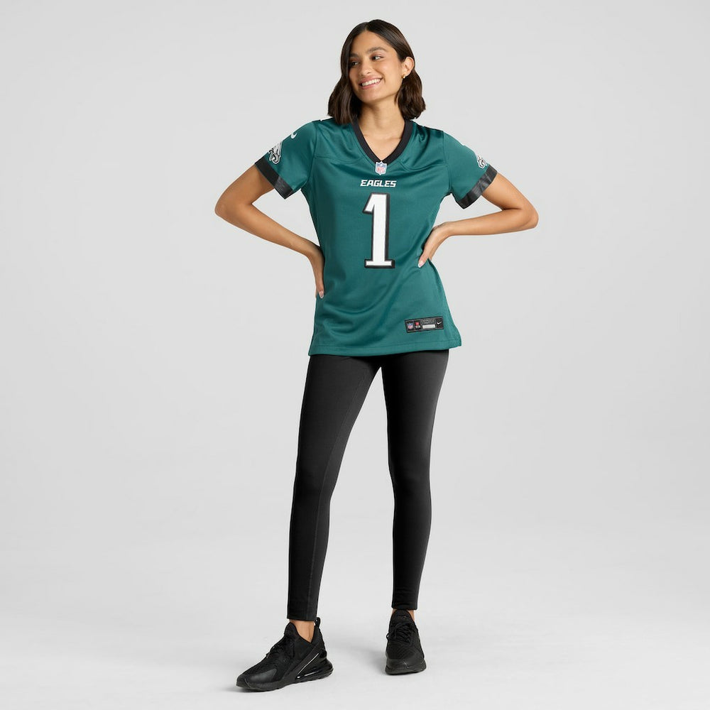 Jalen Hurts Philadelphia Eagles Women's Team Game Jersey - Midnight Green