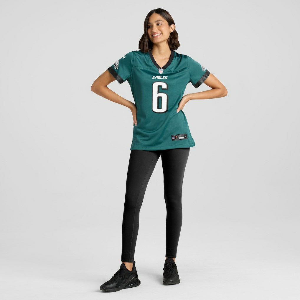 DeVonta Smith Philadelphia Eagles Women's Team Game Jersey - Midnight Green