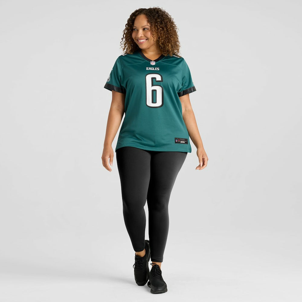 DeVonta Smith Philadelphia Eagles Women's Team Game Jersey - Midnight Green