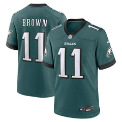A.J. Brown Philadelphia Eagles Team Game Jersey - Midnight Green