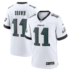A.J. Brown Philadelphia Eagles White Game Jersey - White