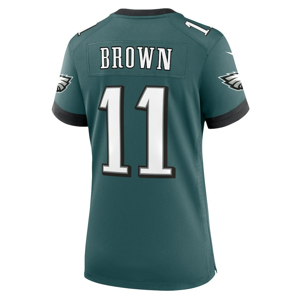 A.J. Brown Philadelphia Eagles Women's Team Game Jersey - Midnight Green