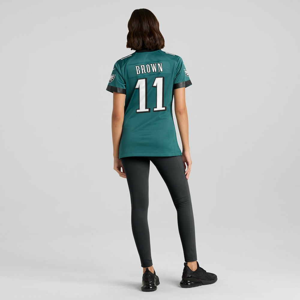 A.J. Brown Philadelphia Eagles Women's Team Game Jersey - Midnight Green