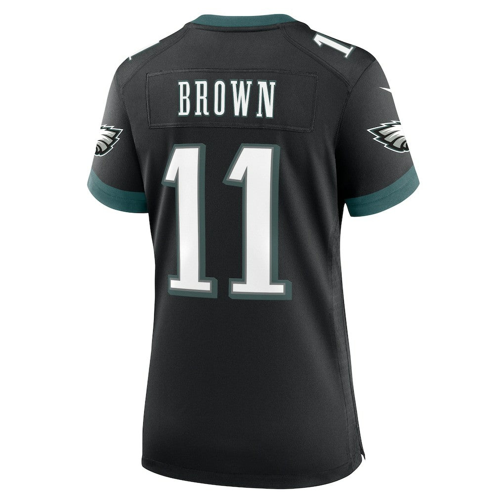 A.J. Brown Philadelphia Eagles Women's Alternate Game Jersey - Black