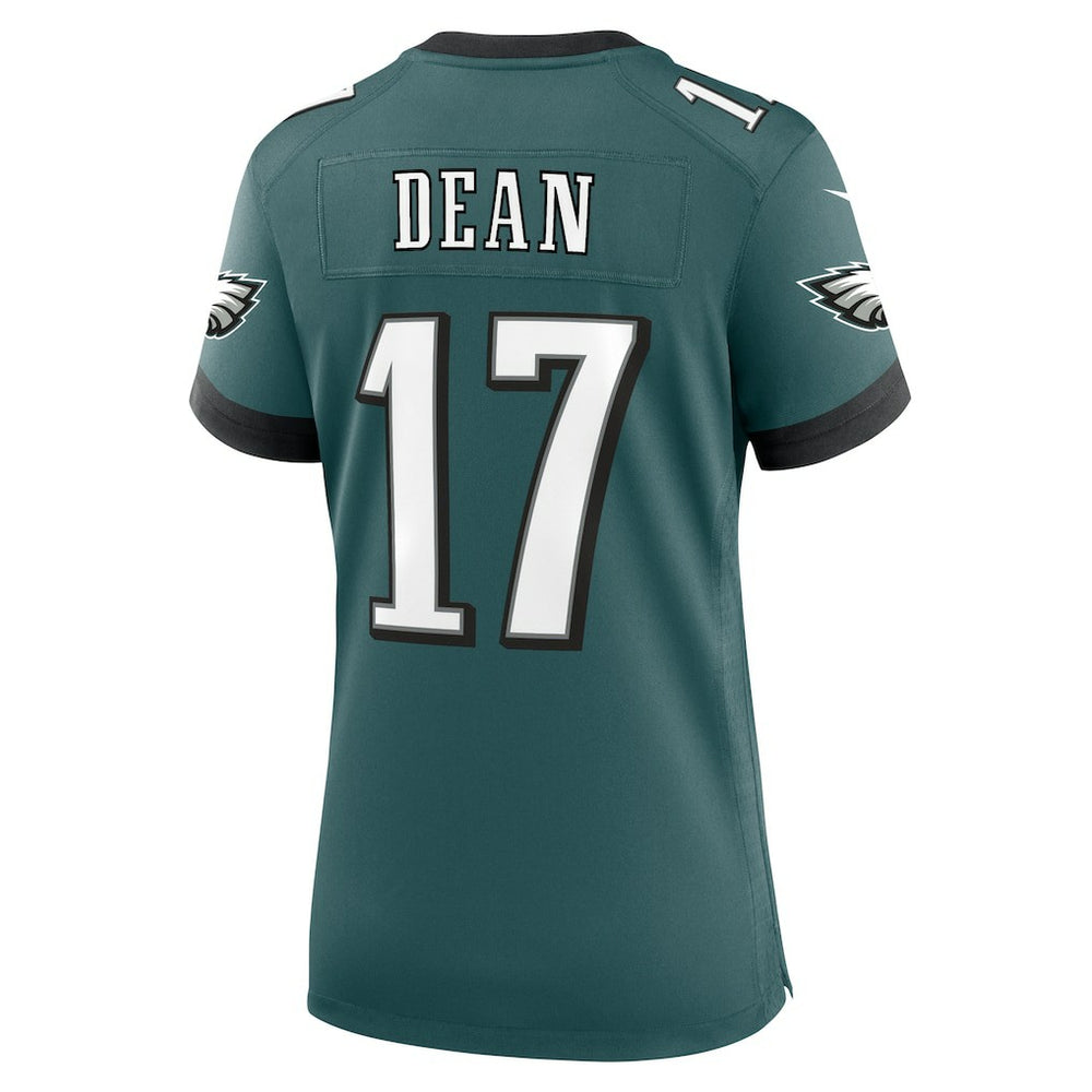 Nakobe Dean Philadelphia Eagles Women's Team Game Jersey - Midnight Green