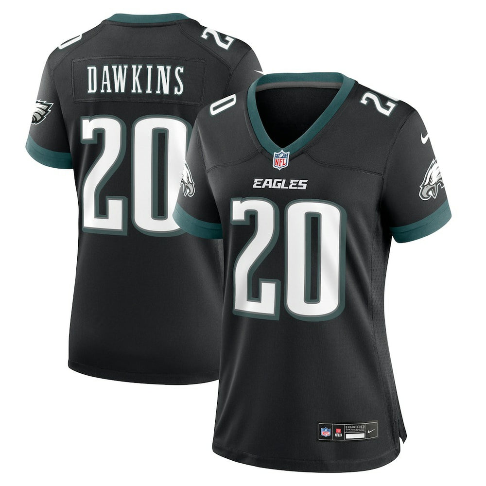 Brian Dawkins Philadelphia Eagles Women's Alternate Game Jersey - Black