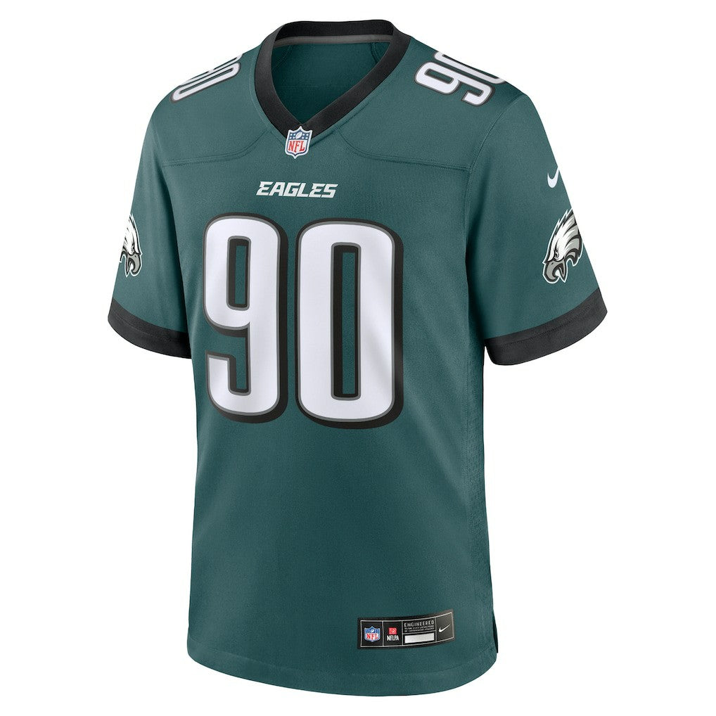 Jordan Davis Philadelphia Eagles Team Game Jersey - Midnight Green