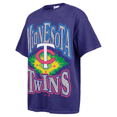 Minnesota Twins Women's Flashing Lights Boyfriend T-Shirt Navy | 47 brand