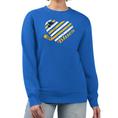 St. Louis Blues G-III 4Her by Carl Banks Women's Heart Graphic Pullover Sweatshirt Blue
