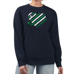 Vancouver Canucks G-III 4Her by Carl Banks Women's Heart Graphic Pullover Sweatshirt Navy