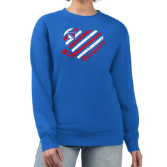 New York Rangers G-III 4Her by Carl Banks Women's Heart Graphic Pullover Sweatshirt Blue