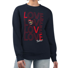 Florida Panthers G-III 4Her by Carl Banks Women's Lots Of Love Team Logo Graphic Pullover Sweatshirt Navy