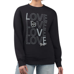 Los Angeles Kings G-III 4Her by Carl Banks Women's Lots Of Love Team Logo Graphic Pullover Sweatshirt Black