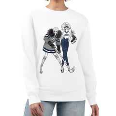 Winnipeg Jets G-III 4Her by Carl Banks Women's Hockey Girls Team Graphic Fleece Pullover Sweatshirt White