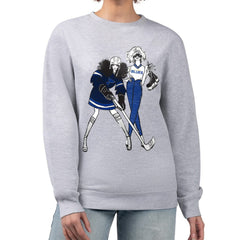 St. Louis Blues G-III 4Her by Carl Banks Women's Hockey Girls Team Graphic Fleece Pullover Sweatshirt Heather Gray