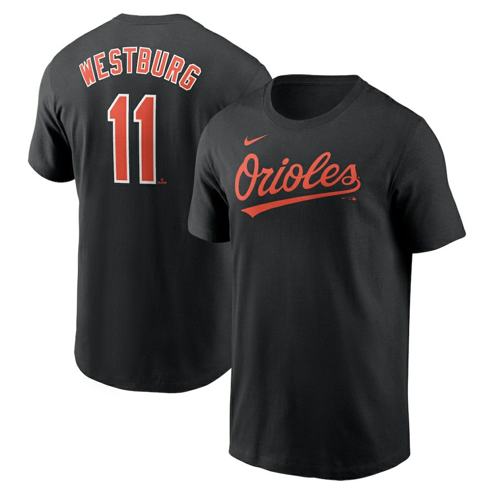 Jordan Westburg Baltimore Orioles Fuse Name & Number T-Shirt Black | Nike