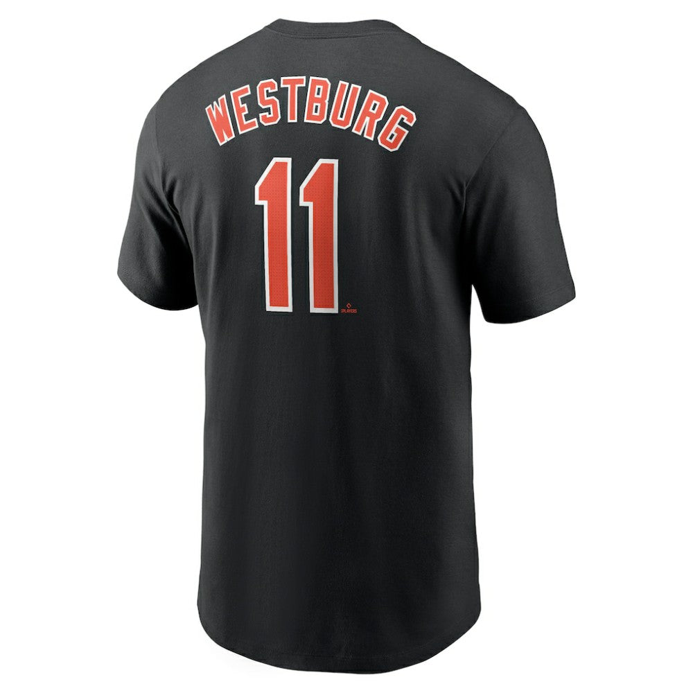 Jordan Westburg Baltimore Orioles Fuse Name & Number T-Shirt Black | Nike