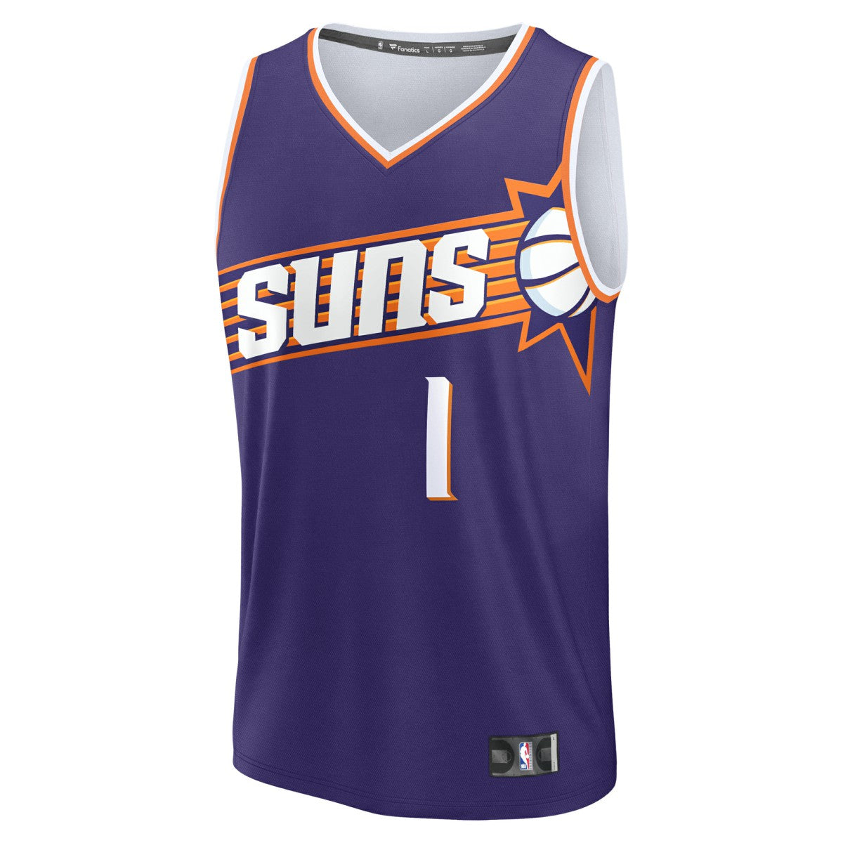 Devin Booker Phoenix Suns Fast Break Replica Player Jersey - Icon Edition - Purple