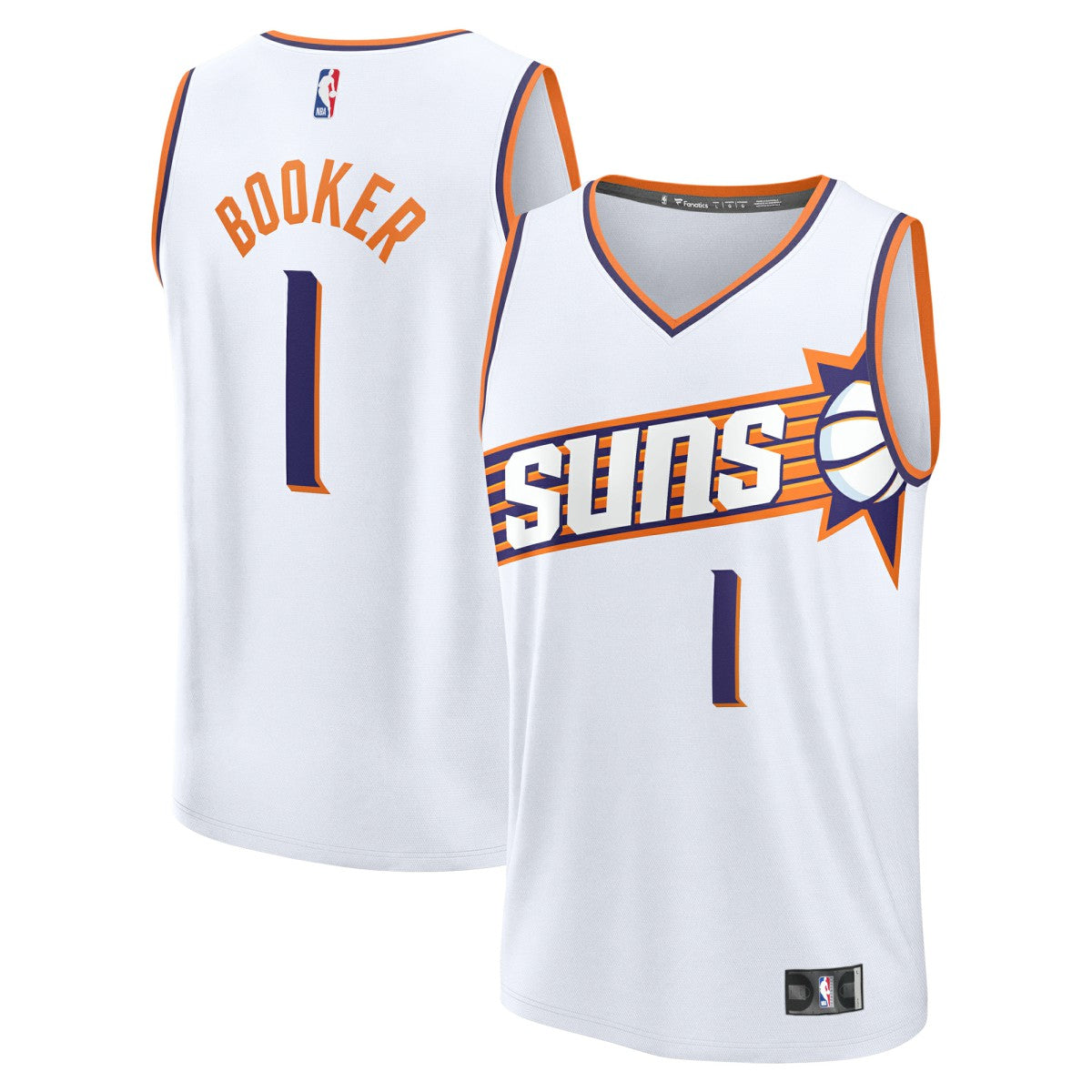 Devin Booker Phoenix Suns Youth Fast Break Replica Player Jersey - Association Edition - White