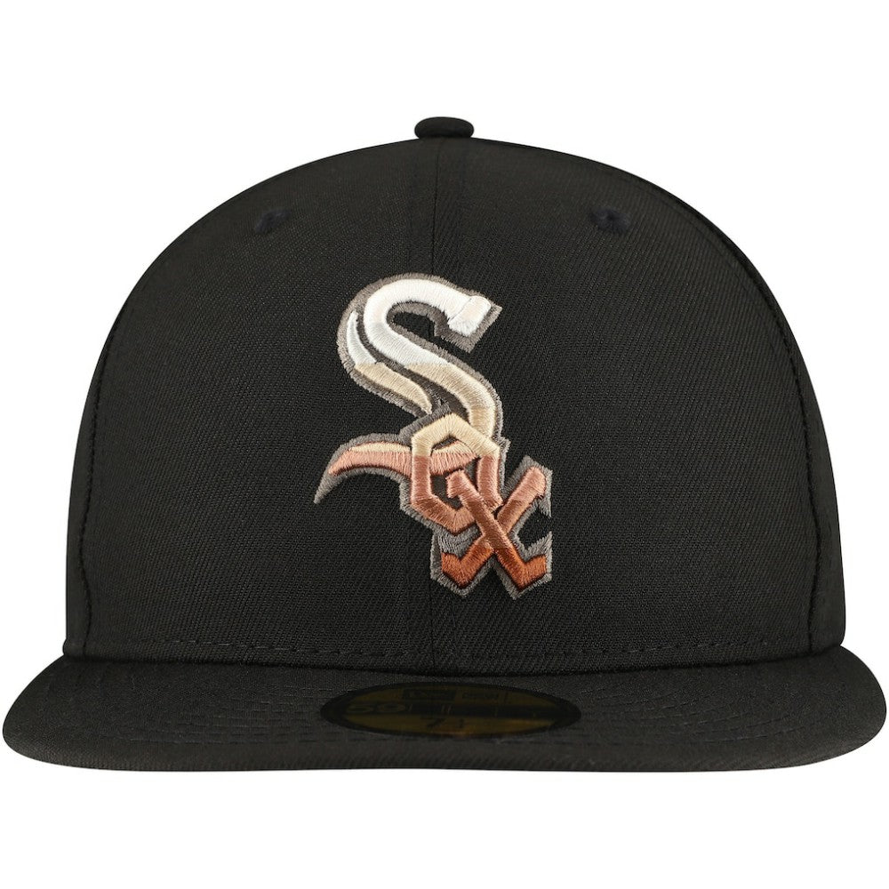 Chicago White Sox Dune Gradient Side Patch 59FIFTY Fitted Hat Black | New Era