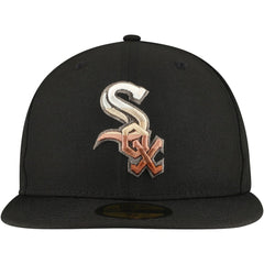 Chicago White Sox Dune Gradient Side Patch 59FIFTY Fitted Hat Black | New Era