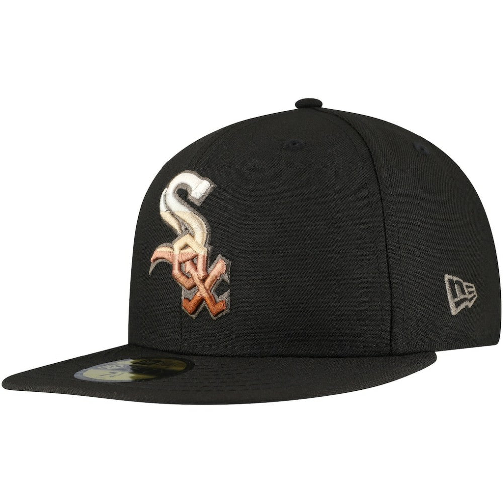 Chicago White Sox Dune Gradient Side Patch 59FIFTY Fitted Hat Black | New Era