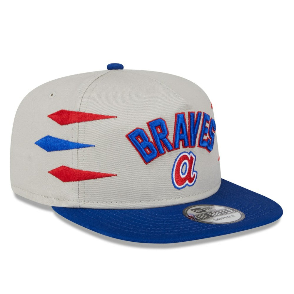 Atlanta Braves Iron Golfer Snapback Hat Cream | New Era