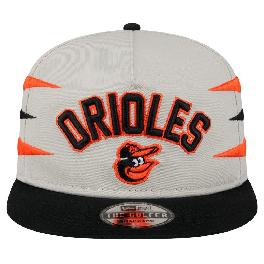 Baltimore Orioles Iron Golfer Snapback Hat Cream | New Era
