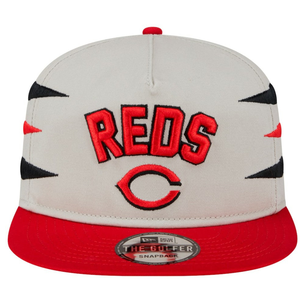 Cincinnati Reds Iron Golfer Snapback Hat Cream | New Era