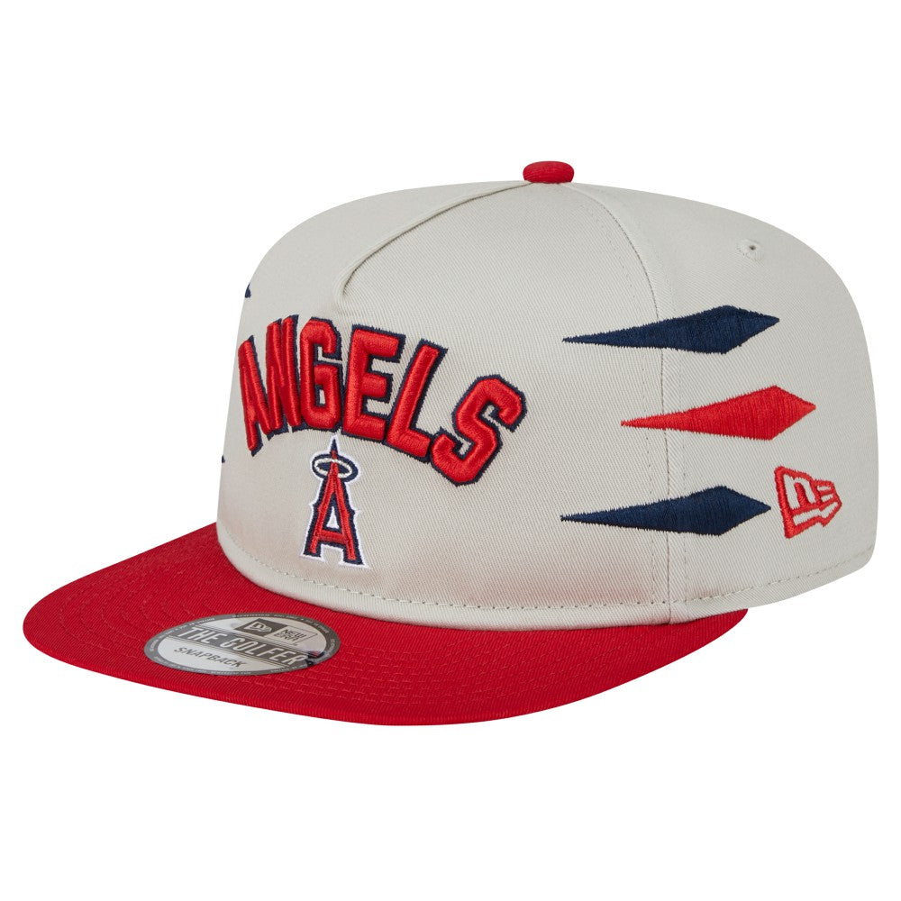 Los Angeles Angels Iron Golfer Snapback Hat Cream | New Era