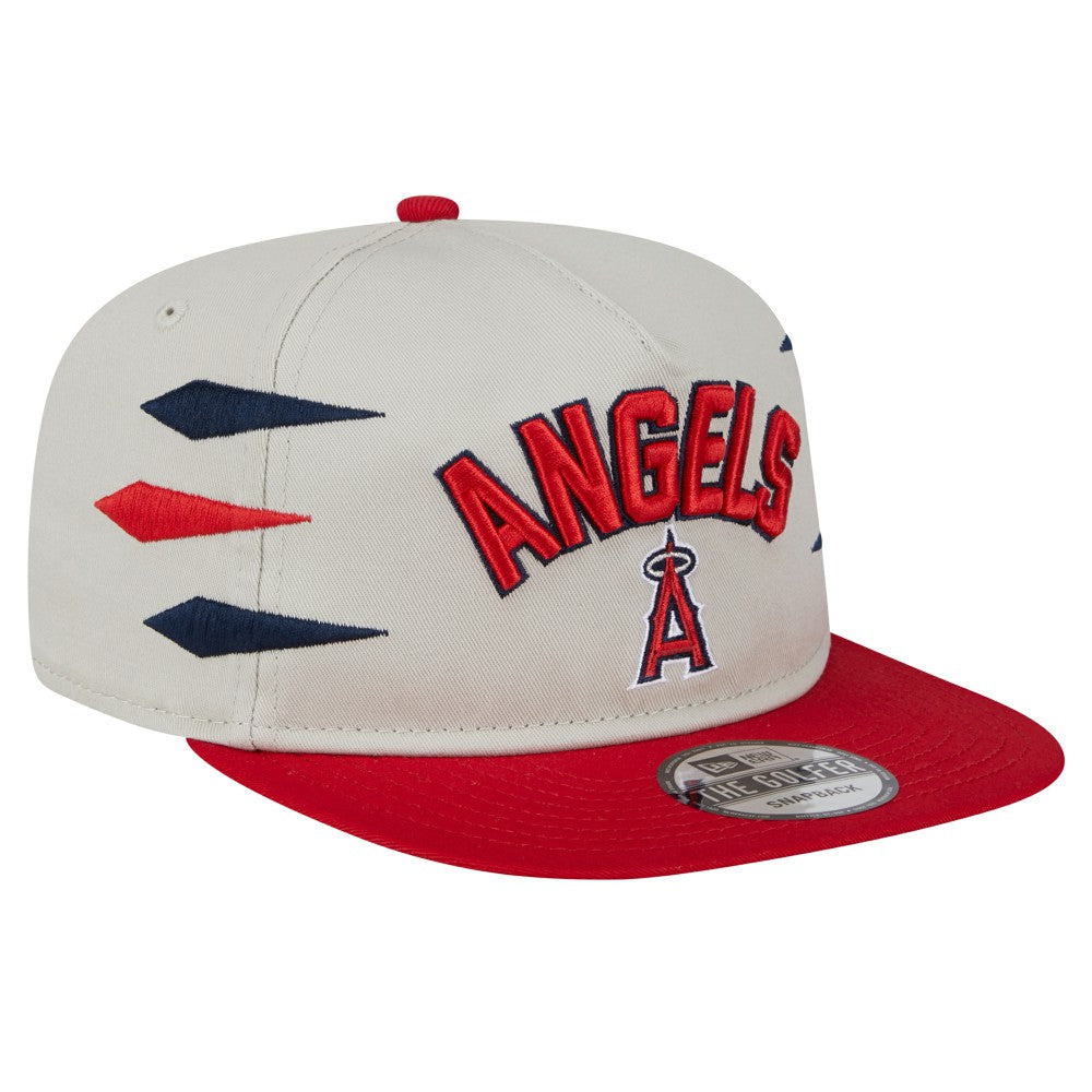 Los Angeles Angels Iron Golfer Snapback Hat Cream | New Era