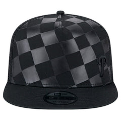 Philadelphia Phillies Score Check 9FIFTY A-Frame Trucker Snapback Hat Black | New Era