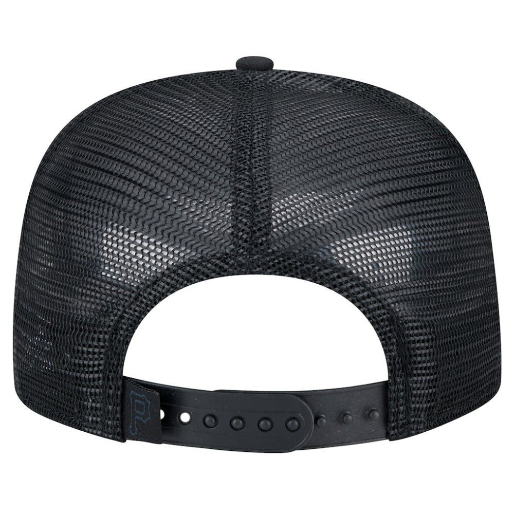 Pittsburgh Pirates Score Check 9FIFTY A-Frame Trucker Snapback Hat Black | New Era