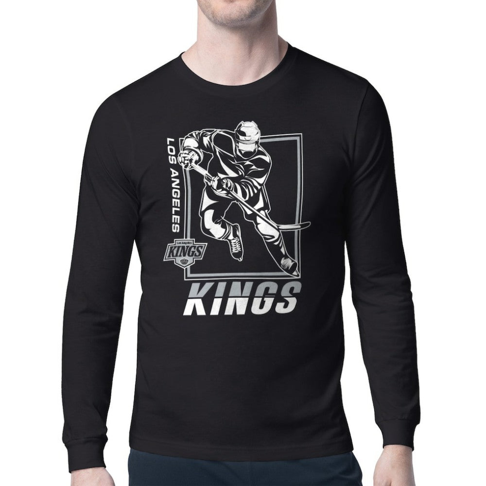 Los Angeles Kings Starter Player Grid Long Sleeve T-Shirt Black