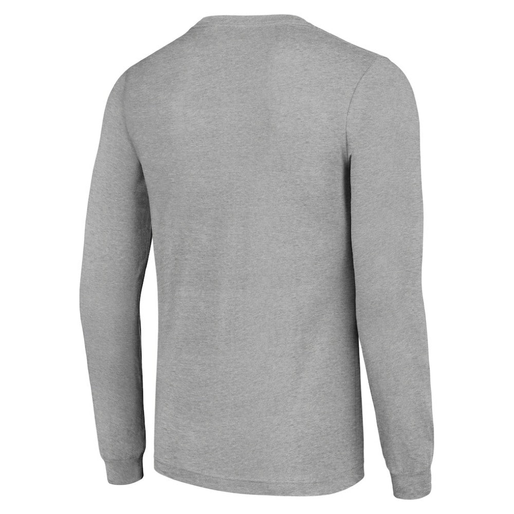 New York Islanders Starter Player Grid Long Sleeve T-Shirt Heather Gray