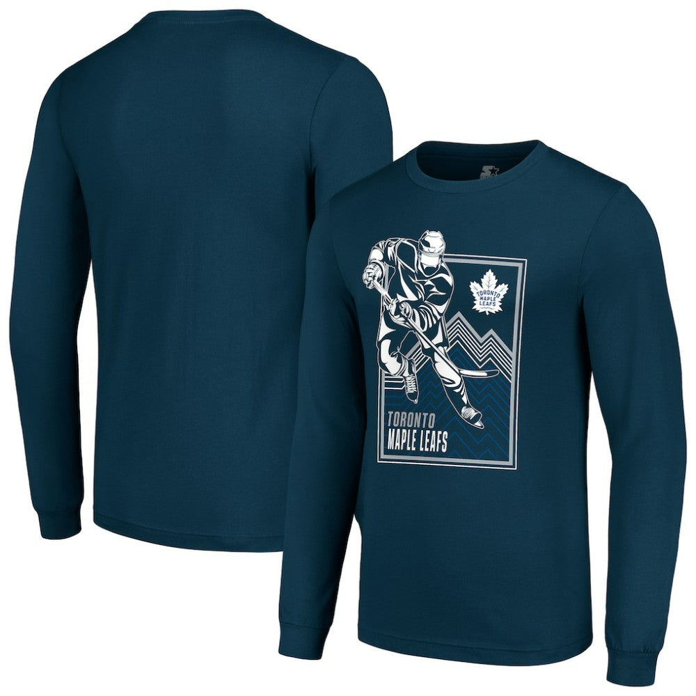 Toronto Maple Leafs Starter Player Grid Long Sleeve T-Shirt Blue