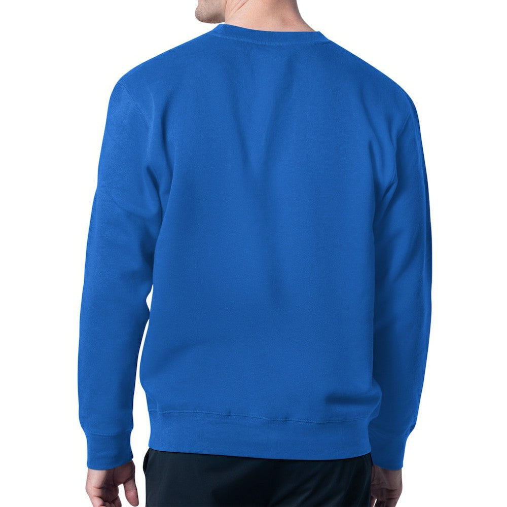 St. Louis Blues Starter Player Grid Fleece Pullover Sweatshirt Blue