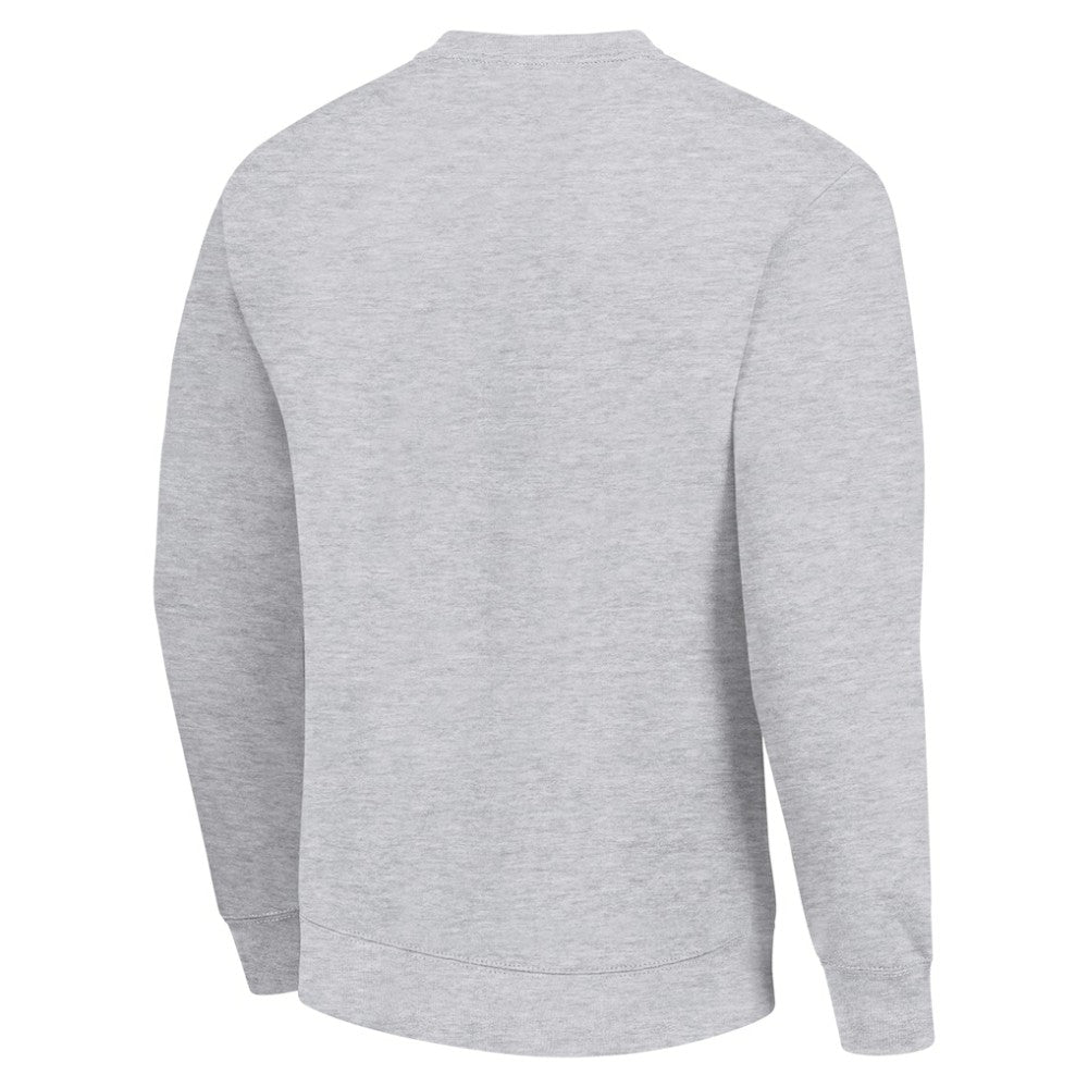 New Jersey Devils Starter Player Grid Fleece Pullover Sweatshirt Heather Gray