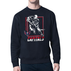 Washington Capitals Starter Player Grid Fleece Pullover Sweatshirt Navy