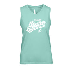 Dallas Stars Levelwear Women's Paisley Sweep V-Neck Tank Top Mint