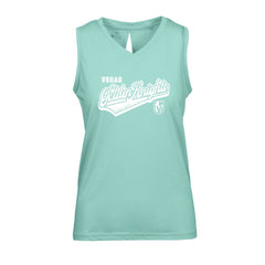 Vegas Golden Knights Levelwear Women's Paisley Sweep V-Neck Tank Top Mint