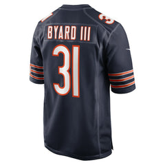 Kevin Byard III Chicago Bears Game Jersey - Navy
