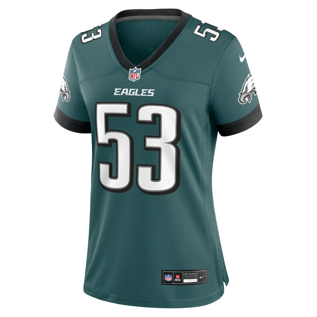 Zack Baun Philadelphia Eagles Women's Game Jersey - Midnight Green