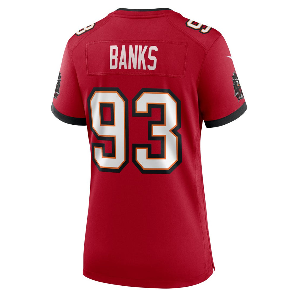 Eric Banks Tampa Bay Buccaneers Women's Game Jersey - Red