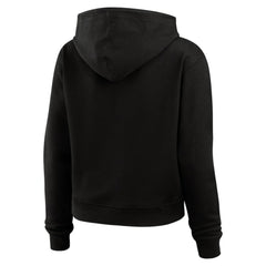 Pittsburgh Penguins WEAR by Erin Andrews Women's Waffle-Knit Pullover Hoodie Black